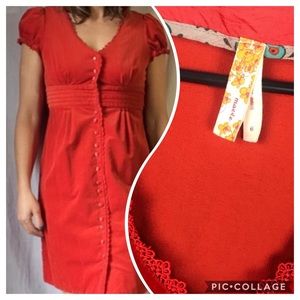 Anthropologie size 6 corduroy dress